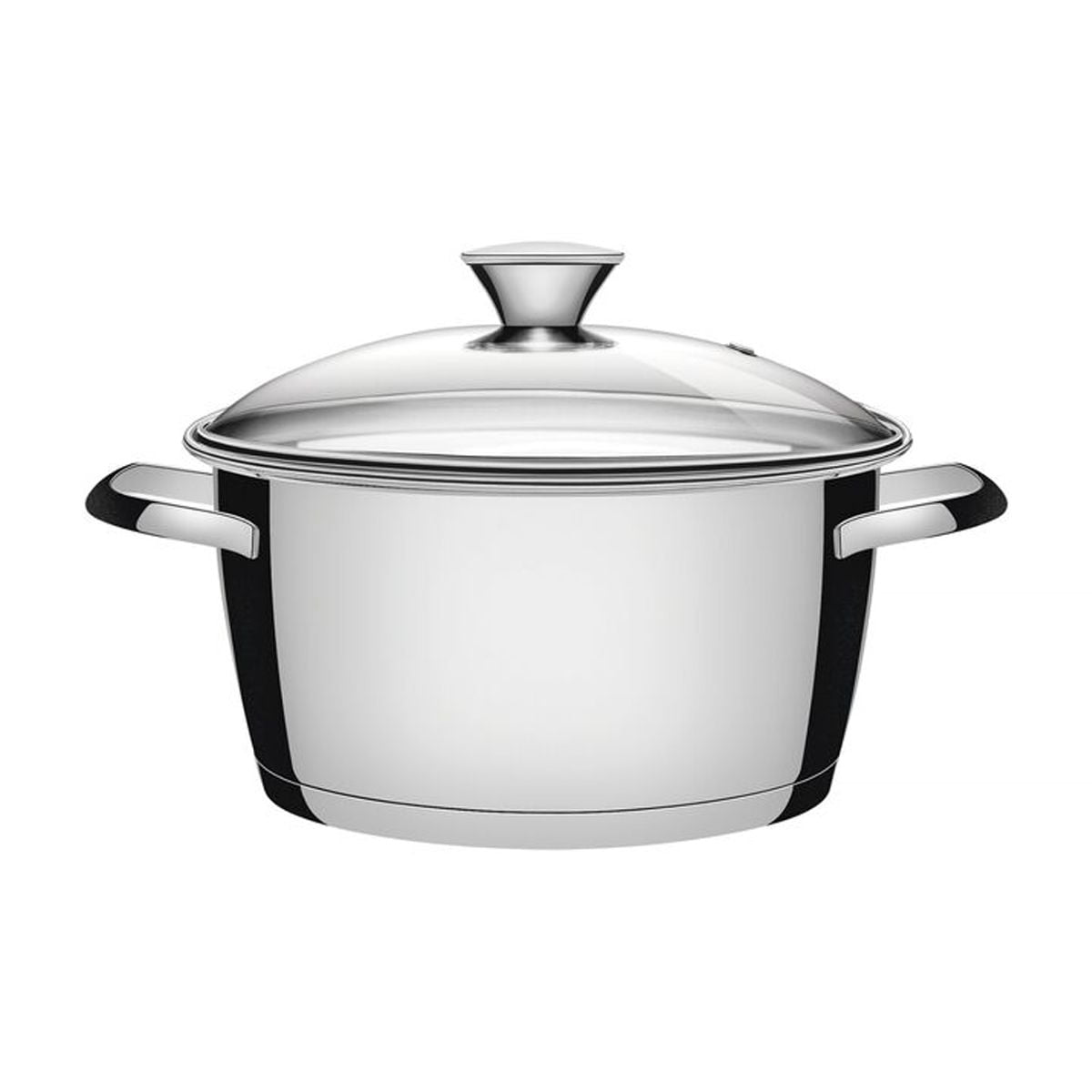 Olla En Acero De 16cm 3,3l Tapa De Vidrio Tramontina Allegra