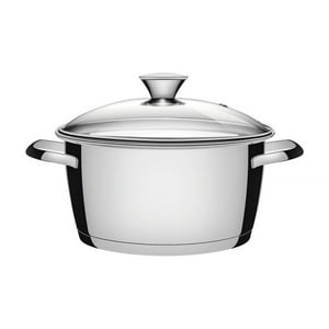 Olla En Acero De 16Cm 3,3L Tapa De Vidrio Tramontina Allegra