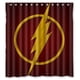 thumbnail image 1 of Cortina de ducha de baño con diseño de superhéroe Barry Allen, diseño de anime, con ganchos, tamaño 66 x 72 pulgadas, 1 of 3