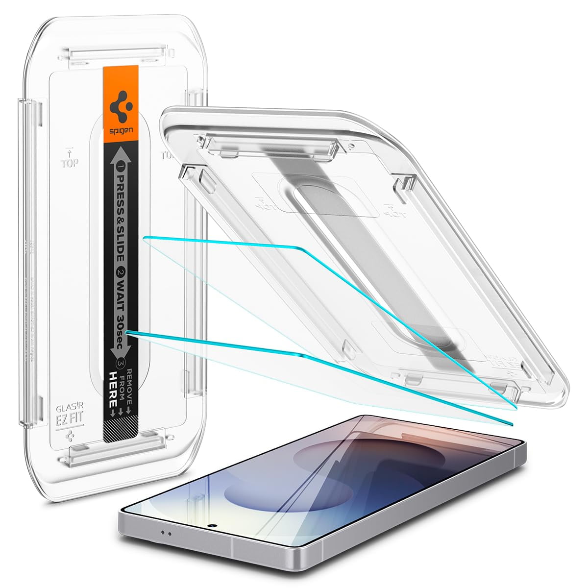 Protector De Pantalla Spigen Glastar Ez Fit Galaxy S25 Ultra Paquete De 2