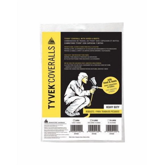 Monos TRIMACO Tyvek 2XL, color blanco, paquete de 1 unidad