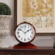 thumbnail image 3 of Reloj de escritorio Beesealy Retro Mantel de 10 pulgadas, color marrón, 3 of 3