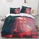 thumbnail image 2 of Juego de ropa de cama de 3 piezas con funda nórdica de estampado digital tridimensional Jujutsu Kaisen, funda nórdica de anime y funda de almohada a juego con cierre de cremallera. Suave., 2 of 3