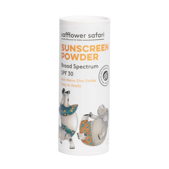 Protector solar en polvo Safflower Safari SPF 25 resistente al agua