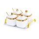 thumbnail image 5 of Condiment Canister Contenedor De Contenedor De Almacenamiento De Alimentos Nórdicos Para Fiestas 4 Jar Gold, 5 of 5