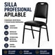 thumbnail image 1 of Silla Profesional Apilable Tapizada Negra, 1 of 6