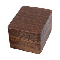 Magideal - Caja De Anillos De Madera Vintage Madera Maciza 3 Ranuras Organizador De Joyas Anillos Soporte Anillos Caja De Almacenamiento Exhibición De Regalo Sop Blanco