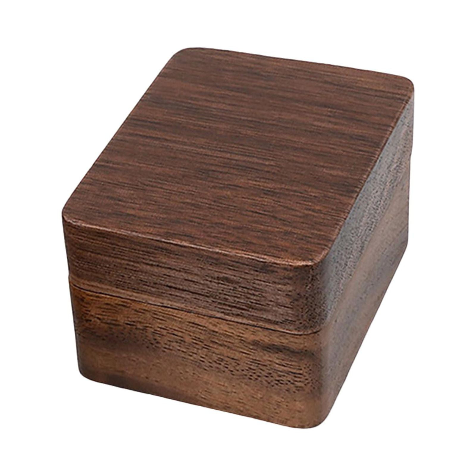 Magideal - Caja De Anillos De Madera Vintage Madera Maciza 3 Ranuras Organizador De Joyas Anillos Soporte Anillos Caja De Almacenamiento Exhibición De Regalo Sop Blanco