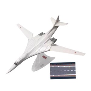Magideal - Modelo De Avión Bombardero Estratégico Tupolev Tu-160 A Escala 1/200, Modelo De Avión, Decoración De Mesa Resistente Con Soporte, Recuerdo De Aviación Soviet
