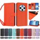 thumbnail image 4 of Funda Cartera Trébol para Xiaomi Redmi 14C 4G con Ranuras Tarjetas y Carga Inalámbrica Naranja, 4 of 6
