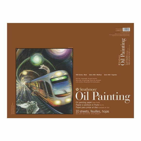 Bloc de pintura al óleo Strathmore Serie 400, 18 x 24 cm, 10 hojas