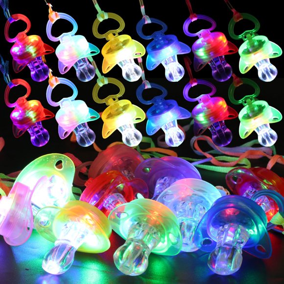 Collar U-MOJOK 60 piezas Chupetes luminosos para fiestas rave