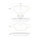 thumbnail image 2 of Pastillas Freno para auto Mercedes Benz E200 CDI 2010-2016 Trasero, 2 of 3