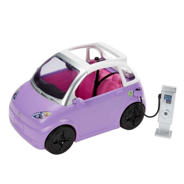 Vehículo para Muñecas Barbie Auto Eléctrico Convertible Rosa para Niñas 3 años+