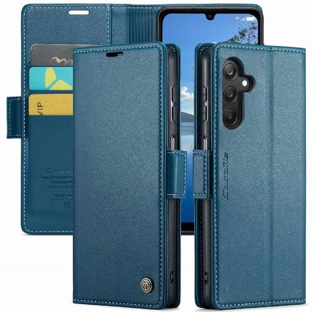 CaseMe tipo cartera Samsung Galaxy A25 5G con cierre magnético, RFID, tarjetero, soporte, carga inalámbrica