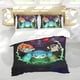 thumbnail image 5 of Sally Face Conjunto de sábanas temático, trío de piezas, cómodo y amigable con la piel, diseño único, regalo de decoración para el hogar para familiares, amigos y fans,173cm *218cm, 5 of 6