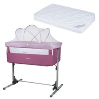 Bbqool - Cuna Colecho Next2Us Pink + Colchón
