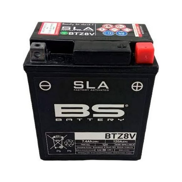 Bateria De Moto Bs Battery Btz8v Agm Ytx7l 7.4ah