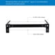 thumbnail image 3 of Soporte de pared RackPath 6U vertical con capacidad de 57 kg, 3 of 7