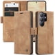 thumbnail image 3 of Funda FOXDOCK cartera de cuero retro para FOXDOCK Samsung S26 Ultra – Resistente a golpes, ranuras para tarjetas – amarilla, 3 of 5