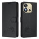 thumbnail image 1 of Funda tipo cartera FOXDOCK para Oukitel C57 PRO con soporte, ranuras, RFID, diseño de gato, 1 of 5