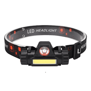 Genérico - Linterna Cabezal Tipo Cintillo Recargable Led Usb Luz Blanca