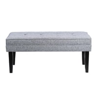 Máxima Design - Banqueta Style Gris Omega Capitoné 100X40X40