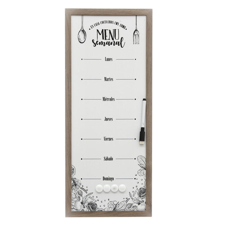 Vgo - Pizarra Plastica 20X50 Cm Kitchen Marron