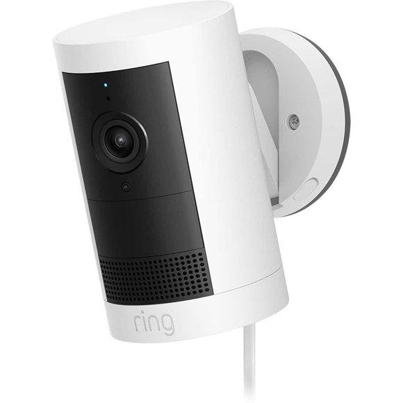 Cámara Exterior Ring Outdoor Cam Plus Plug-In 2K Gran Angular