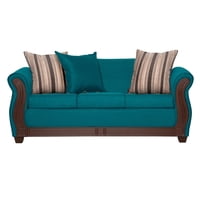 Ruzam Mobel - Sofá Atenas 3 Cuerpos Turquesa