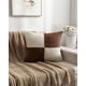 thumbnail image 4 of Pack De 2 Fundas De Cojin 45cmx45cm Chenille Rombo Color Café, 4 of 4