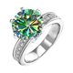 thumbnail image 3 of Anillos de Boda de Moissanita de 5 Uds para Mujer Corte Redondo Color D VVS1 Anillos de Diamante de Plata Esterlina 925 Anillos de Compromiso de Moissanita con Certificado, 3 of 9
