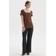 thumbnail image 4 of Polera Mujer Escote Cuadrado Café Oscuro, 4 of 4