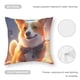 thumbnail image 5 of Corgi Fundas de almohada de terciopelo con tema, regalos de funda de almohada, decoración para el hogar, cojín de lanzar, regalo de cumpleaños para fans y parejas.50*50cm., 5 of 6
