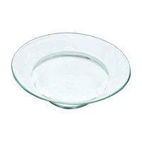 Magideal - Plato Calentador De Aceite Redondo Multifuncional Para Decoración Del Hogar, Cera De Vidrio, Calentador De Velas, Bandeja Con Tapa Para Lámpara