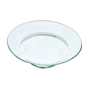 Magideal - Plato Calentador De Aceite Redondo Multifuncional Para Decoración Del Hogar, Cera De Vidrio, Calentador De Velas, Bandeja Con Tapa Para Lámpara