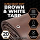 thumbnail image 3 of Lona Ultra Resistente Impermeable Xpose Safety 5x7 pies Marrón/Blanco, 3 of 8