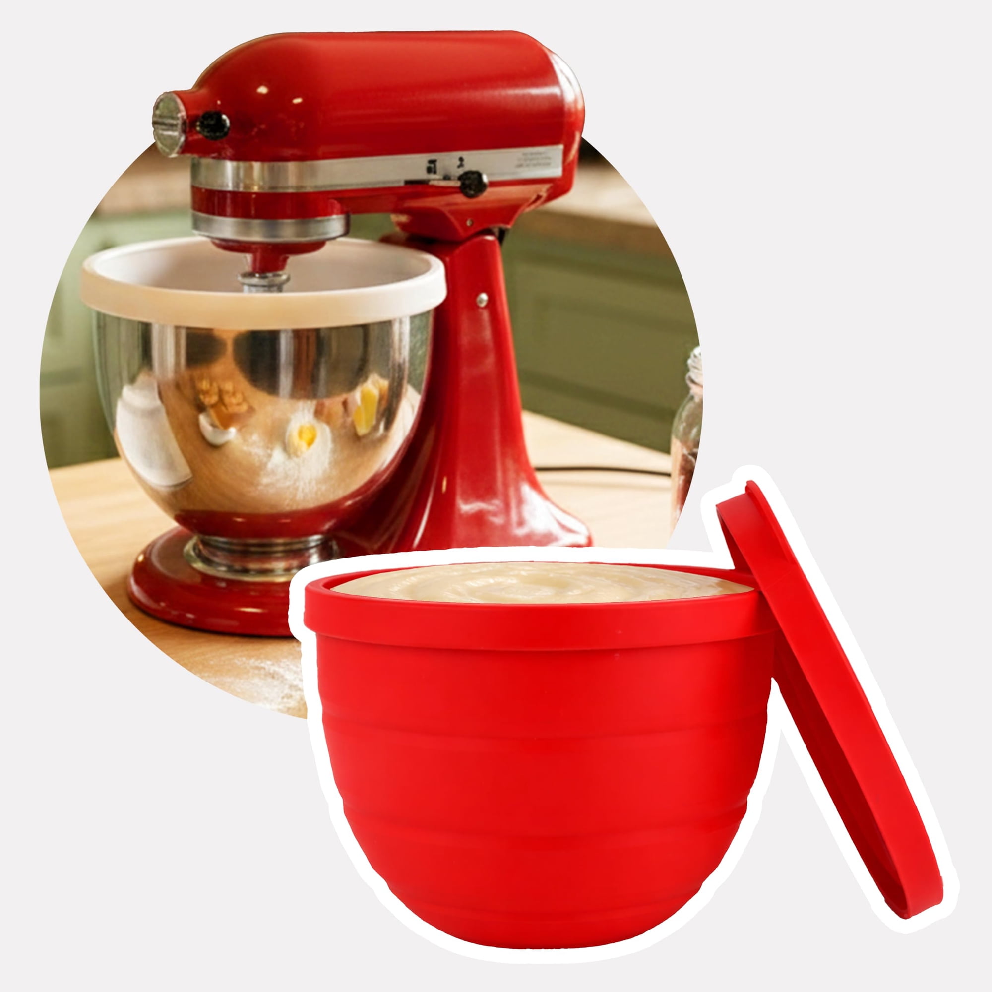 Bellluxe - Revestimiento De Silicona Para Bowl Para Batidora Kitchenaid De 5 Qt