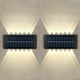 thumbnail image 3 of Pack X 2 Lampara Solar 12 Led Exterior Aplique De Muro, 3 of 3