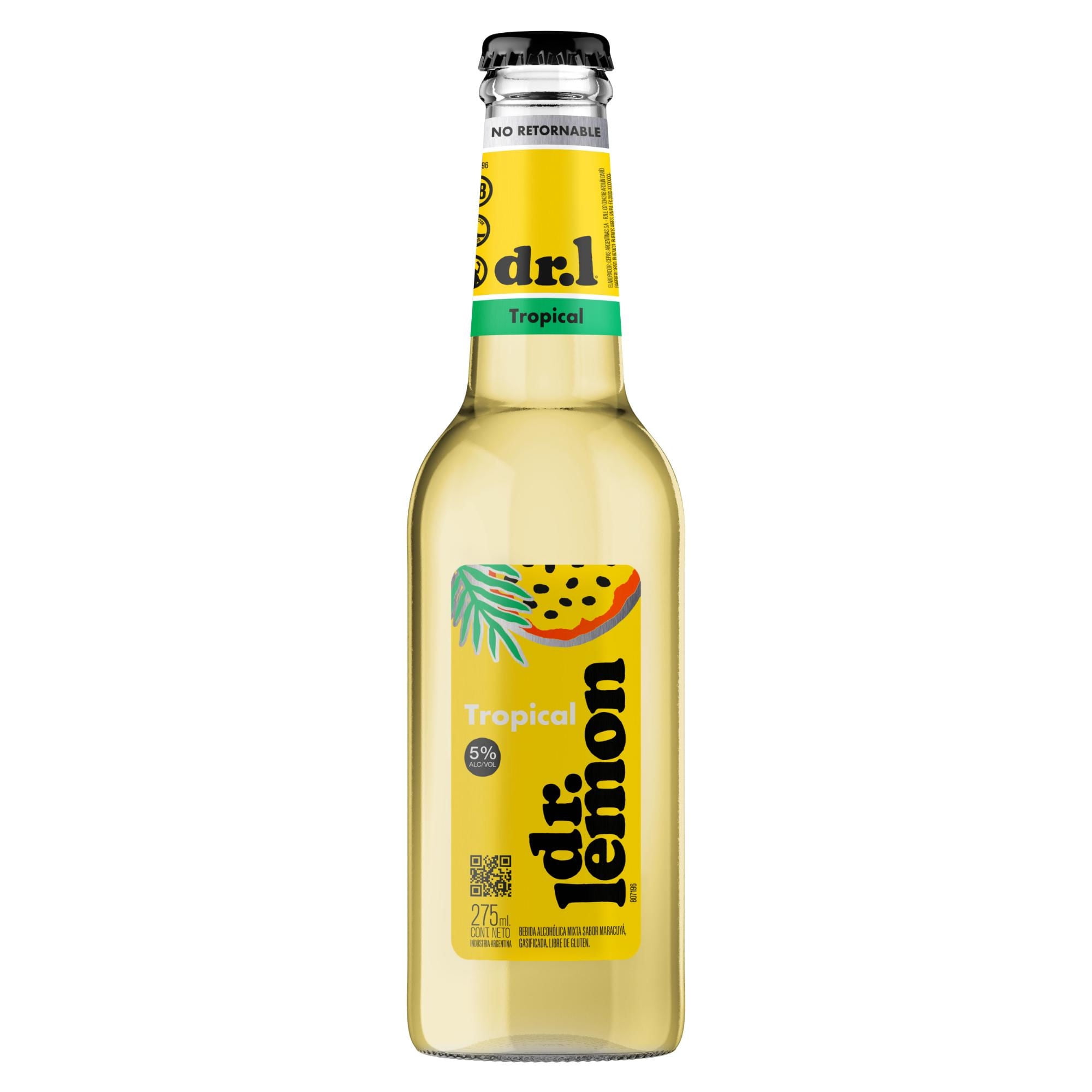 Cóctel Tropical 5° Botella 275 ml Dr. Lemon