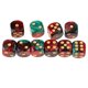 thumbnail image 5 of Dados De Juego De 6 Lados Dados De 16 Mm Para Juegos De Mesa Y Ense?anza De Matemáticas Rojo + Verde, 5 of 5