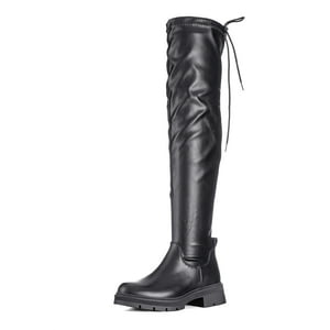 Bota Larga Casual Mujer Eco Cuero Plataforma Moda Weide Zs69