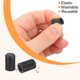thumbnail image 4 of Uxcell 38Pack Tapas para Patas de Silla, 6mm (1/4 Pulgada) Protectores de Suelo para Patas de Silla Antideslizantes Sin Marcas, Negro, 4 of 6