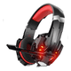 thumbnail image 2 of Auriculares Belug gamer inalámbricos  black y red con luz LED, 2 of 5