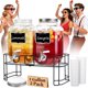 thumbnail image 1 of KIKCOIN dispensadores de bebidas de vidrio de 1 galón para fiestas, paquete de 2, 1 of 3