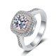 thumbnail image 1 of Anillo de Diamante de Moissanita 1 Uds Color D VVS1 para Mujer, Anillos de Compromiso Bicolor de Plata Esterlina S925, Anillos de Boda, Anillos de Aniversario, Anillos de Promesa con Certificado, 1 of 8