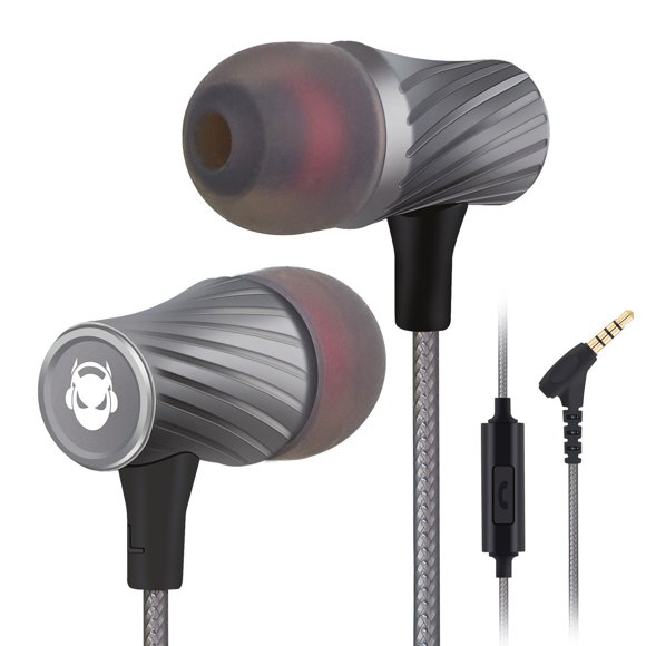 Auriculares MINDBEAST Super Bass con aislamiento de ruido del 90% y micrófono