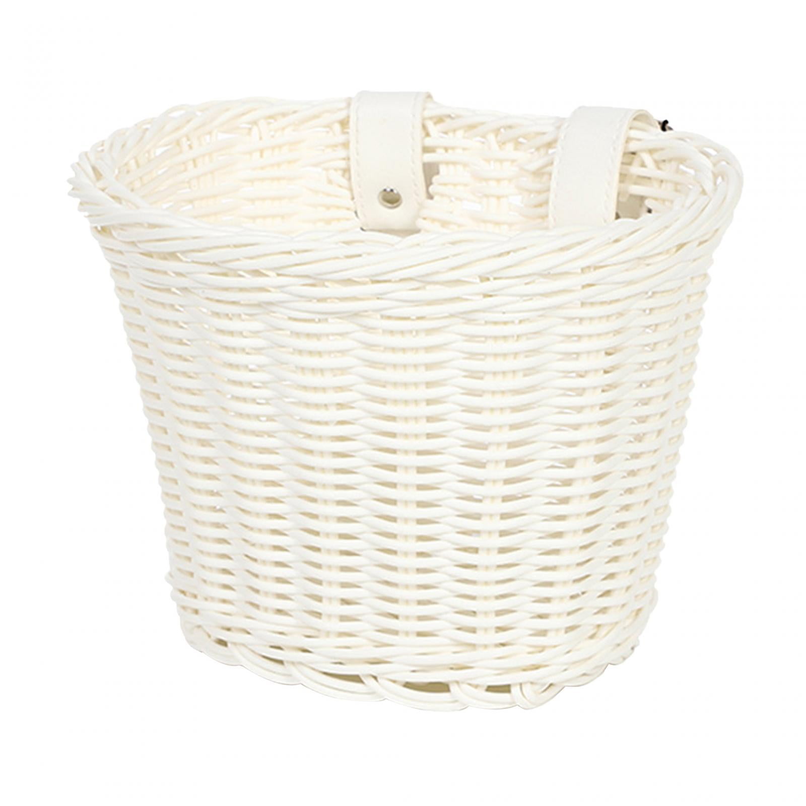 Ioensy - Cesta De Almacenamiento Para Manillar De Bicicleta Para Niños Cesta Para Bicicleta Instalación Fácil De Accesorios Blanco