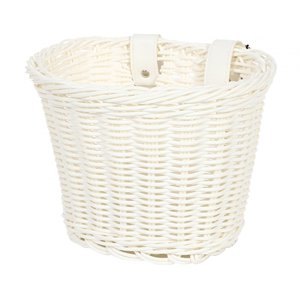 Ioensy - Cesta De Almacenamiento Para Manillar De Bicicleta Para Niños Cesta Para Bicicleta Instalación Fácil De Accesorios Blanco