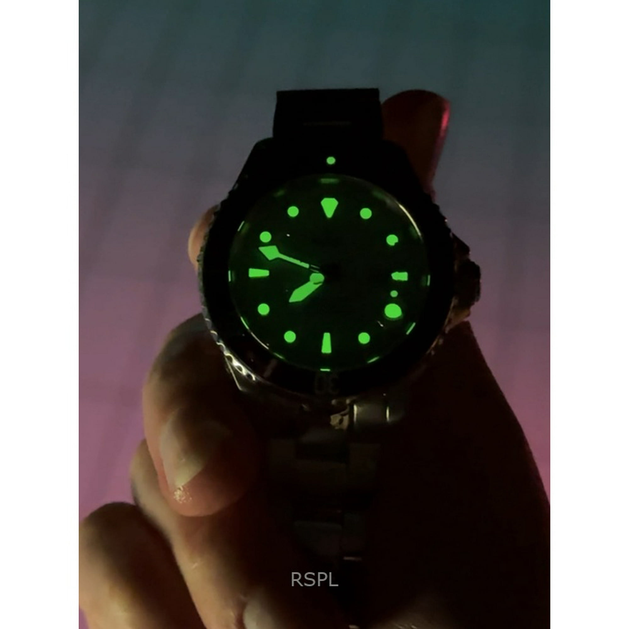 Reloj Ratio Freediver Sapphire Stainless Steel Green Dial Automatic Rtfl835 200m Women's Watch
